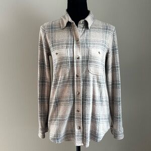 Faherty Legend Shirt Soft Pink and Gray Size XS